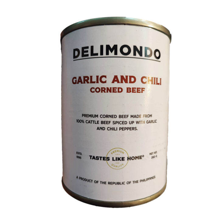 Delimondo Garlic and Chili Corned Beef Filipino Favorite Lazada