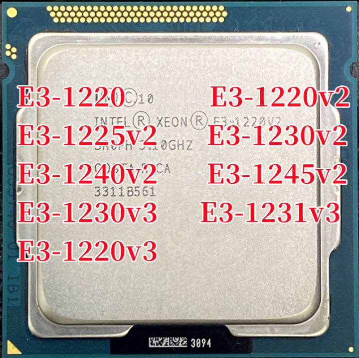 Xeon E3-1220 E3 1220 1220v2 1225v2 1230v2 1240v2 1245v2 1230v3 1231v3 ...