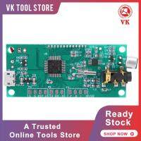 บอร์ดไมโครโฟนไร้สาย DSP PLL 87-108MHz โมดูลการส่งสัญญาณเสียงจอแสดงผล LCD แบบมัลติฟังก์ชั่น