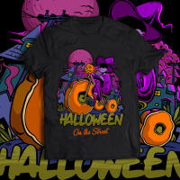 จัดส่งทันที เสื้อยืดฮาโลวีน เสื้อฮาโลวีน （D-34） Halloween T-SHIRT เสื้อยืดผู้ใหญ่สำหรับเด็ก