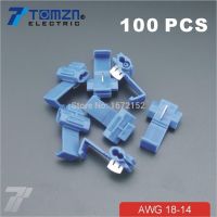 【On Sale】 Buysob 100 Pcs ขั้วต่อสายไฟ Quick Wiring Connector Clamp AWG 18-14