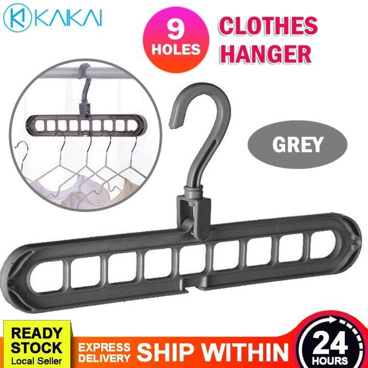 Magic Clothes Hanger 9 Holes Multi Organizer Smart Closet Organizer