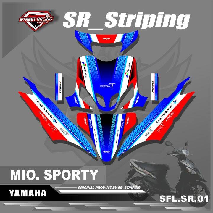 Sticker Decal Full Body MIO SPORTY Sticker Decal MIO SPORTY Motif