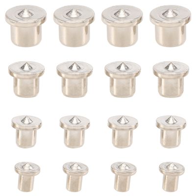 32 Pieces Dowel Pins Center Point Set Solid Dowel Tenon Pointed Dowel and Tenon Center Kit (6/8/ 10/12 mm)