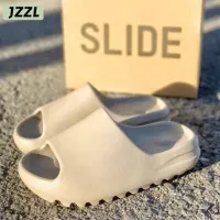 JZZL รองเท้าสวมสไลด์สำหรับผู้ชาย,รองเท้าแตะกันลื่นส้นหนาอินเทรนด์สำหรับใส่เดินชายหาดขนาดใหญ่พิเศษ