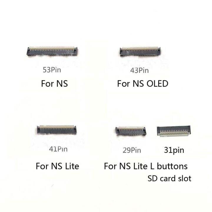 replacement-for-switch-ns-lite-oled-motherboard-lcd-display-screen-flex-cable-clip-l-buttons-sd-card-ribbon-connector-socket-replacement-parts