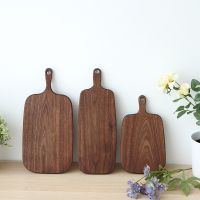 【YD】 Beech Chopping Board Fruit Sushi Tray with Handle Cutting Vegetable Bread