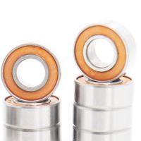 688-2RS Bearing 10PCS 8x16x5mm RC Motor Double Sealed Orange Miniature 688 RS Ball Bearing 688 2RS Axles  Bearings Seals