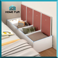 ็Home Fur  กล่องเก็บของข้างเตียง ตู้เก็บของสำหรับเสริมท้ายเตียง มีช่องใส่ของอย่างเป็นระเบียบ เพิ่มฟังก์ชั่นในการเก็บข