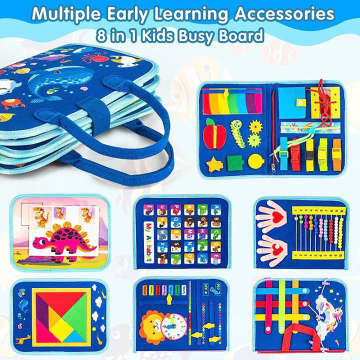Busy Board Montessori Toy For Toddlers Educational Activity - Temu