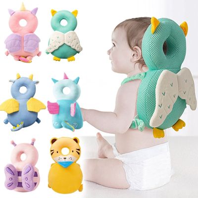 【YF】 1-3T Toddler Baby Head Protector Safety Pad Cushion Back Prevent Injured Angel Bee Cartoon Security Pillows Protective Headgear