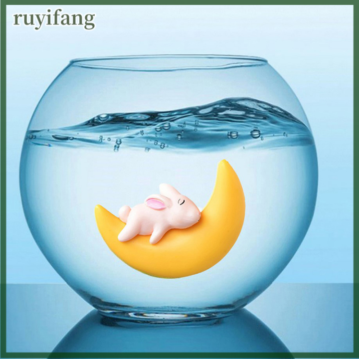 ruyifang-หินประดับรูปการ์ตูนสำหรับตกแต่งตกแต่งตู้ปลาในตู้ปลาอุปกรณ์ตกแต่งหินรูปเต่าของตกแต่งสำหรับตู้ปลาตู้ปลา