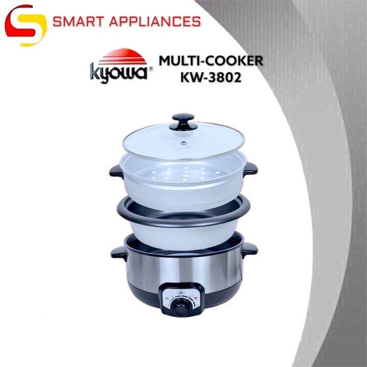 【COD】 Kyowa 8 in 1 MultiCooker Stainless 3.0L (KW3802) Lazada PH