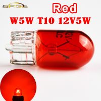 Car Halogen Bulb T10 W5W 501 194 Red Color Auto Light Universal Signal Lamp Single Filament (1 Piece)