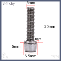 [Veli Shy] 6ชิ้นหูฟัง JOWAY ฝาหมุดสกรูเบาะจักรยานกลอน M5 * 20มม