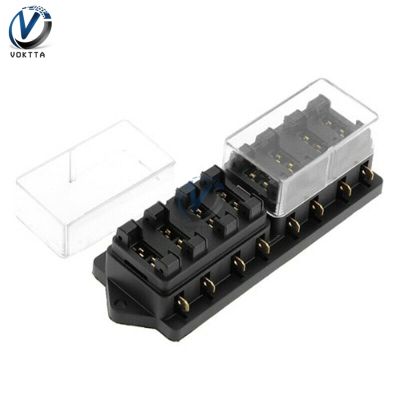 8 Way Automatic Car Boat Blade Fuse Box Mount ATO ATC 12V Fuse Box Block Fuse Holder Car Fuse Accessory Tool Fuses Accessories