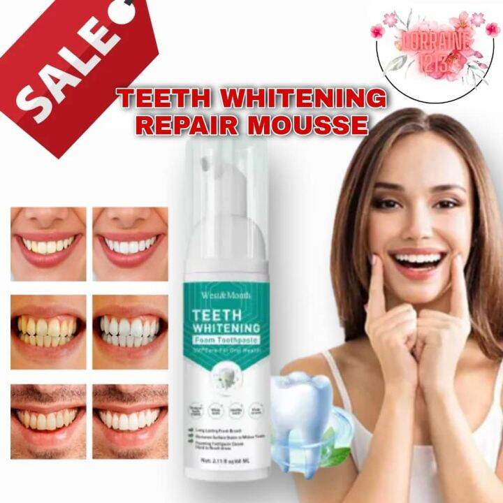 OriginaL and Effective WEST&MONTH Teeth Whitening Mousse Toothpaste
