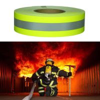 Fluorescent Yellow Fluorescent Red Reflective Flame Retardant Fabric Sewing on Fireproof Safety Clothing Warning Tape