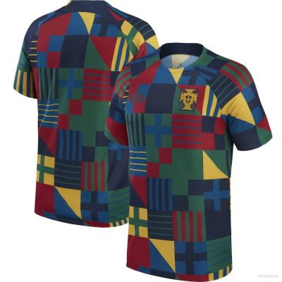 Plus World Cup Portugal Jersey Training Wear Football Tshirts Pre-Match Sports Tee Player Version