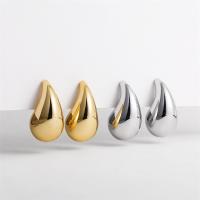 【YF】◈◘❂  Gold Plated Chunky Drop Earrings for Thick Teardrop Dupes Hoops