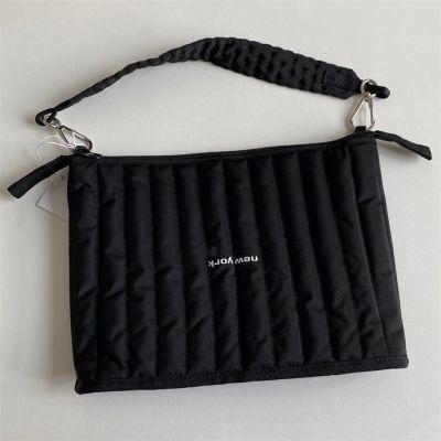 กระเป๋าแล็ปท็อปสไตล์เกาหลี,กระเป๋าถุงสำหรับแม็คบุ๊คผ้าฝ้ายสไตล์เกาหลีสำหรับใส่ Macbook Air สีดำล้วนพกพา