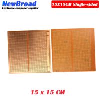 2PCS 15*15CM single side bakelite length (half wire) 1.5 thick 2.54 spacing universal   board universal circuit board PCB WATTY Electronics