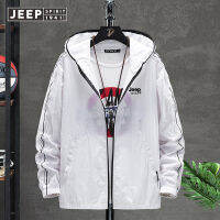 JEEP SPIRIT เสื้อผ้าป้องกันแสงแดดสำหรับผู้ชาย,เสื้อผ้าฤดูร้อนแฟชั่นไอซ์ซิลค์สำหรับฤดูร้อนของผู้ชายเสื้อผ้าป้องกันแสงแดดแบบบางเฉียบ2023ใหม่เสื้อผ้าผิวกันน้ำเสื้อแจ็คเก็ตแฟชั่นของผู้ชาย