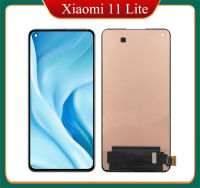 6.55 AMOLED LCD ของแท้สำหรับ Xiaomi MI 11 Lite LCD หน้าจอสัมผัส Digitizer แทนการประกอบสำหรับแสดงผล M2101K9AG MI11lite