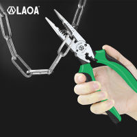 2021LAOA Multi Pliers Wire Stripper 0.7-4.0mm range 8 Inch Cr-V Crimping Tool 6 in 1 Long Nose Needle-nose Pliers Wire Cutter