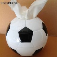 Creative Football Tissue Boxes Household Plastic Circular Napkin Case Sitting Room Toilet Kitchen Bar Paper Towel Storage Boxes Tissue Holders