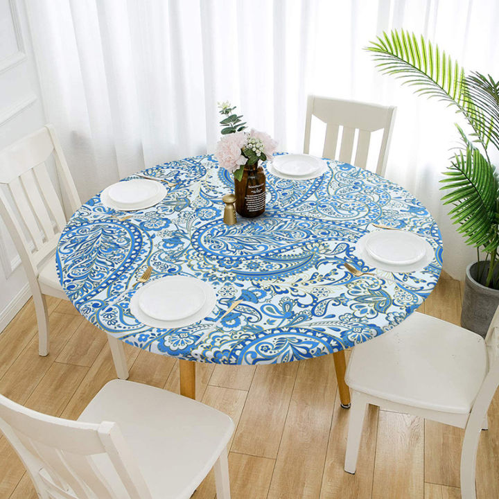 yurongfx-round-dining-room-elastic-tablecloth-waterproof-non-slip-classic-pattern-table-cloth-cover-home-kitchen