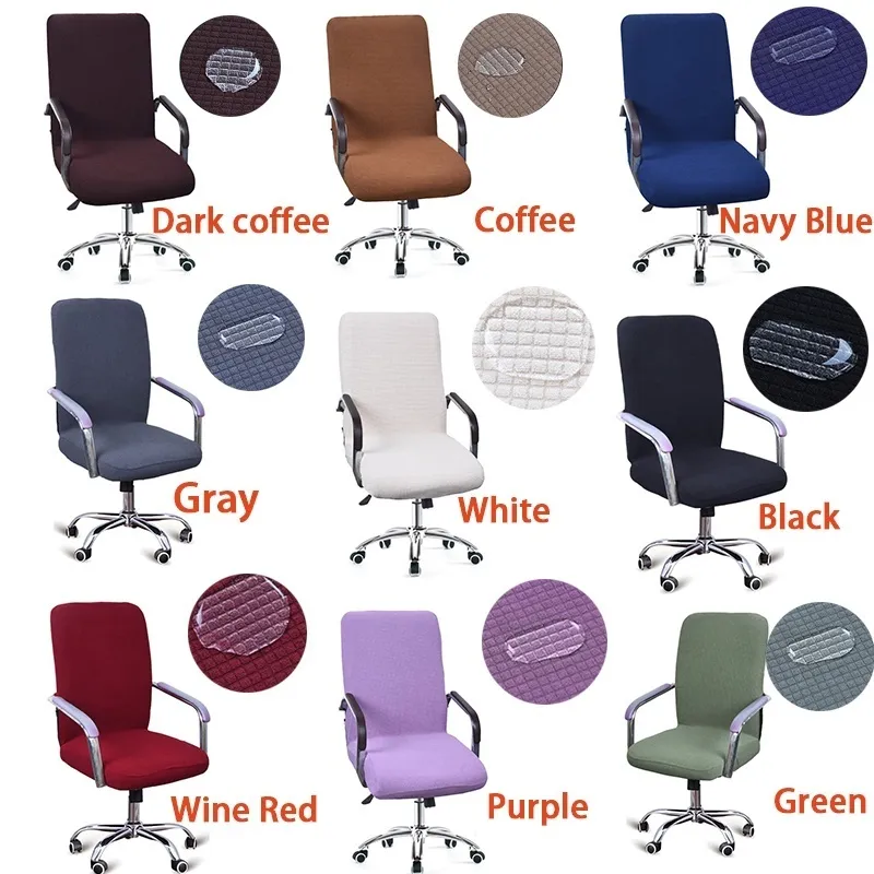 9 Colors Water Resistant Stretch Fabric Removable Computer Office Chair  Cover Anti-dust Soft Desk Chair Cover | Lazada PH