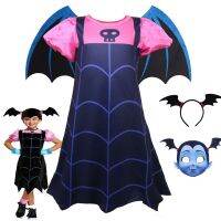 Vampirina Vestidos Vestidos ชุดเจ้าหญิงคริสต์มาสสำหรับเสื้อผ้าเด็กทารกฮาโลวีนชุดเดรสเด็กผู้หญิงทารกใหม่แฟชั่น