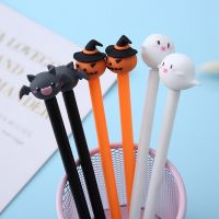 36Pcs/lot Halloween Devil Style Pumpkin Rotating Head Gel Ink Pen Promotional Gift Stationery School Office Supply Kawaii Pen