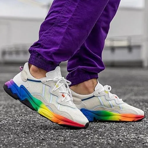 simple rainbow shoes