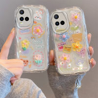 Phone Case เคส VIVO T1x Y33T Y21T Y21A Y33s Y21s Y21 ภาพวาดการ์ตูนน่ารักมาการอง3D ตุ๊กตาเคสซิลิโคนซิลิโคนโทรศัพท์กันกระแทกปกหลัง2023