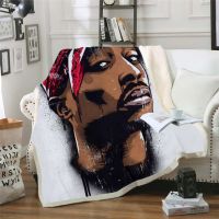 Rapper 2pac Tupac Blanket 3D Printed Blankets For Beds Home Textiles Luxury Adult Gift Warm Bedspread Soft Winter Singer Cool