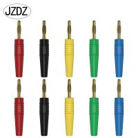 ✒✇⊙ JZDZ 10pcs 2mm Gold plated Banana Plug Electrical Connector Adaptor 5 Colors J.10005