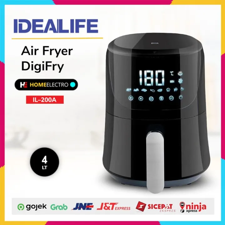 IDEALIFE IL-200A IL 200A Air Fryer - Penggoreng Tanpa Minyak 4L ...