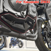 UltrasupplierสำหรับคาวาซากิZ 900 ZR900 2017 2018 2019 Z900ล่างป้องกันเครื่องยนต์ด้านล่างท้องกระทะแผงแฟริ่งครอบปกป้องกันคาร์บอนไฟเบอร์Moto Accessoriess