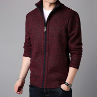 G&amp;MN   2021ใหม่เสื้อกันหนาวผู้ชายฤดูใบไม้ร่วง Warm Zipper Cardigan ลำลองเสื้อสเวตเตอร์ถักเสื้อโค้ท