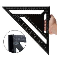 Triangle Ruler 7inch Aluminum Alloy Angle Protractor Speed Metric Square Measuring Ruler For Building Framing Tools Gauges