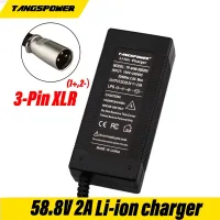 Newprodectscoming 14Series 58.8V 2A Lithium Batteryy Chargerr For Electricc Bike 48V Li ion Batteryy Pack Electricc Bike Chargerr with 3 Pin XLR Plug