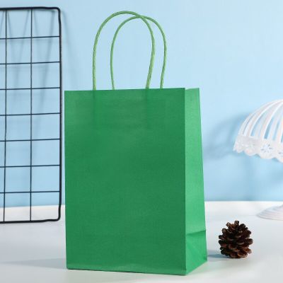 ถุงกระดาษกระดาษเหนียวห่อของขวัญถุงขนมสีสำหรับถือ (ห่อของขวัญและกระเป๋า) 10ชิ้นถุงกระดาษสำหรับจัดงานแต่งงานของขวัญถุงชอปปิงหลากสีลูกกวาดของขวัญ