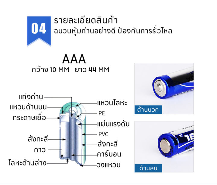 ถ่านอัลคาไลน์forcestrar-alkaline-charcoal-aaa-3a-ก้อนเล็ก-ชาร์จไม่ได้-จำหน่ายเป็นแพ็คละ-2-ก้อน