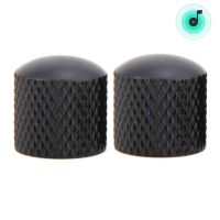 AU- 4Pcs กีตาร์เบส Dome Tone Knobs สำหรับกีตาร์ไฟฟ้า Volume Control Knobs