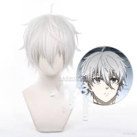 【จัดส่งที่รวดเร็ว】 วิกผมสังเคราะห์ คอสเพลย์อนิเมะ Seishiro Nagi 32 ซม. ทนความร้อน สีเทา สําหรับผู้หญิง ปาร์ตี้ฮาโลวีน  วิกผมสวย