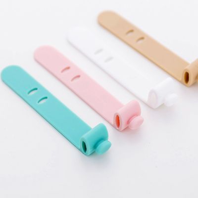 Candy-Colored Headphone Cable Data Cable Silicone Strap USB Cable Winder