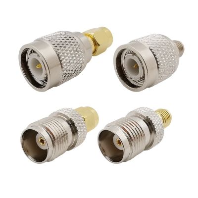 4Pcs SMA Male Female to TNC Male Female Plug Jack RF Coaxial Connector TNC to SMA Adapter Kits Electrical Connectors