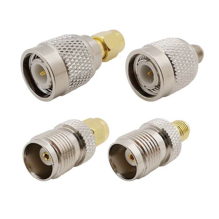 4pcs-sma-male-female-to-tnc-male-female-plug-jack-rf-coaxial-connector-tnc-to-sma-adapter-kits-electrical-connectors